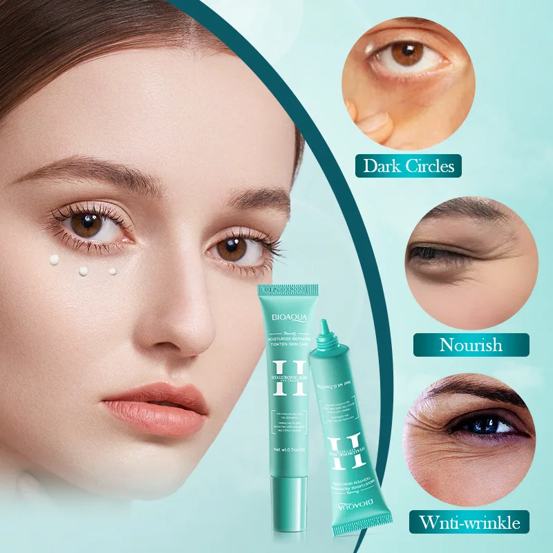 Eye Cream Lifting Firming Hyaluronic Acid Anti-Wrinkle Eye Care Furrows Under The Eyes Whitening Brightening