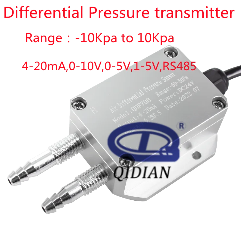 

Air Pressure Sensor Input 5Kpa 10Kpa 0-5V 0-10V 4-20mA RS485 Output Wind Differential Transmitter Different Pressure Transducer