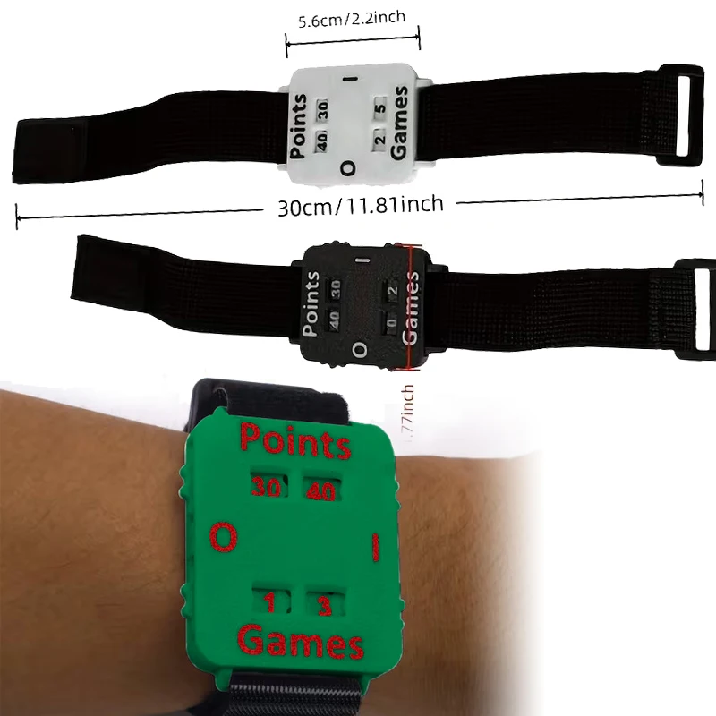 1/3PC Portable Cricket/Tennis/Padel Scorer Wristband Instant Score Tracker No Memory Loss Suitable For Coaches Referees Players