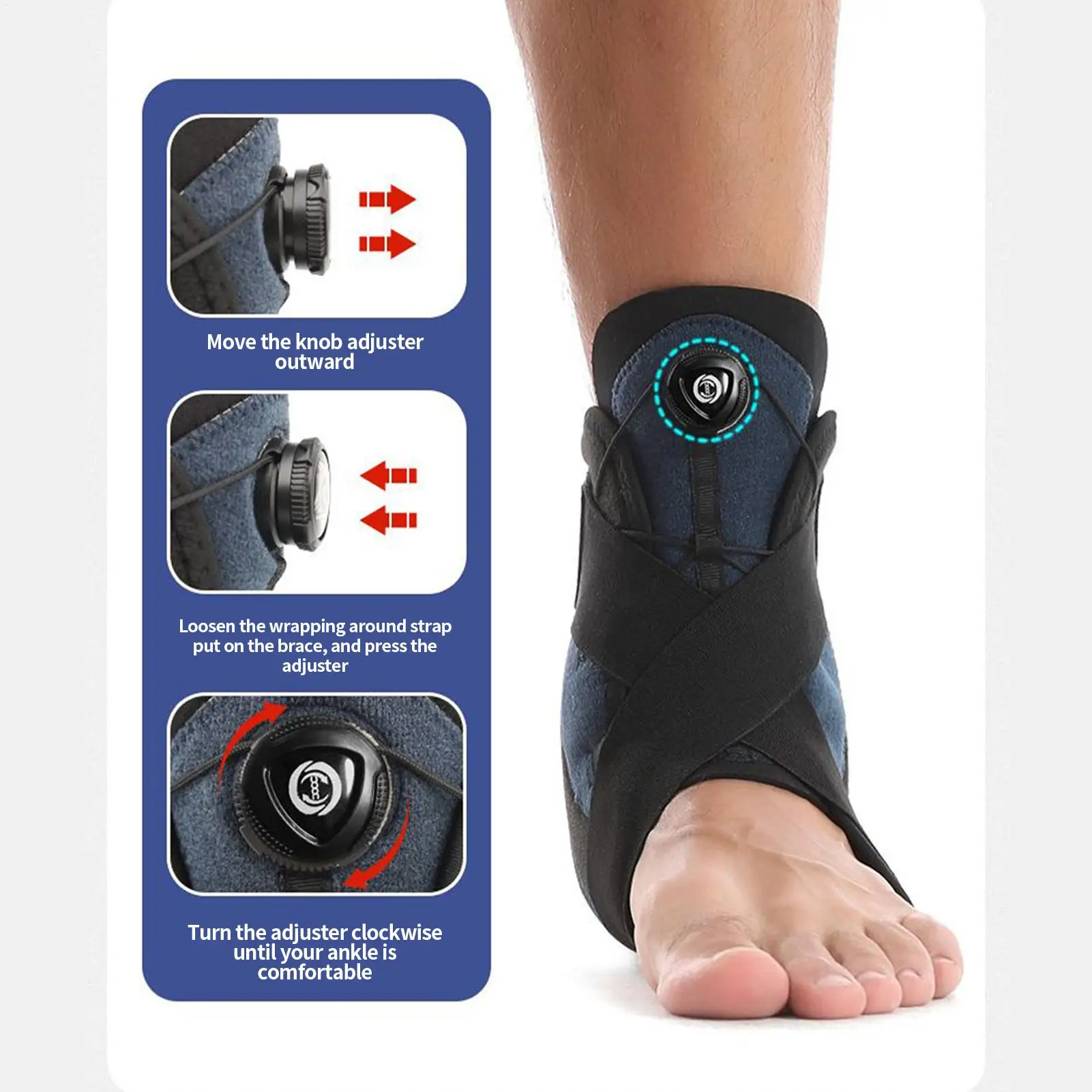 

Бандаж для поддержки лодыжки, бандаж для лодыжки для женщин и мужчин, защитный дышащий стабилизатор для ног, для фитнеса, восстановления после травм, тренировок