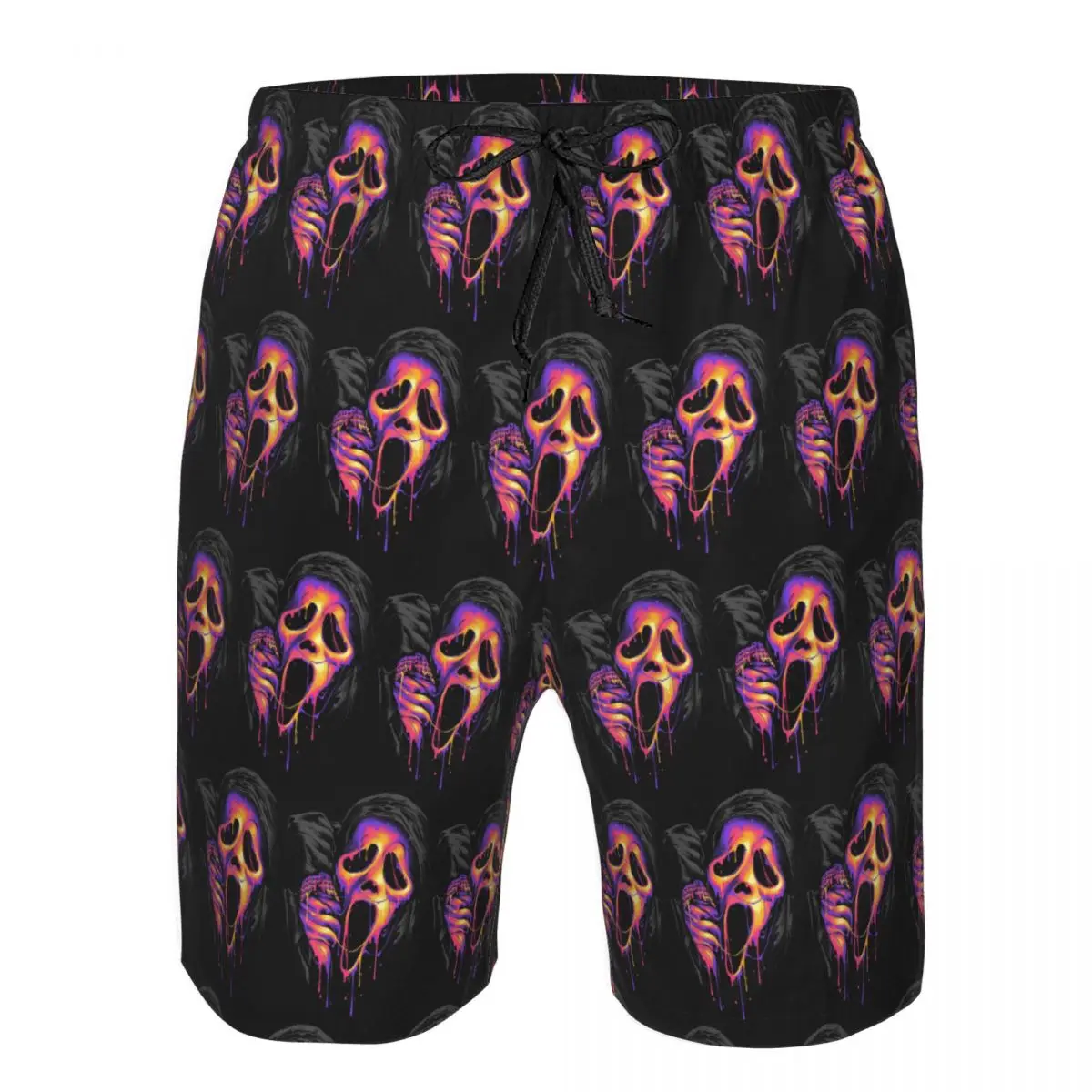 

Bleeding Ghost Face Halloween Skeleton Skull Trunks Beach Board Shorts Casual Quick Dry Swimming Summer Men Pants