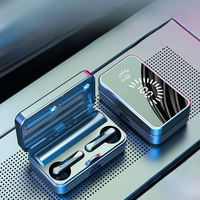 

Digital display mirror s20 bluetooth headset binaural ultra-long battery life wireless noise cancelling sports gaming HI-FI Sou