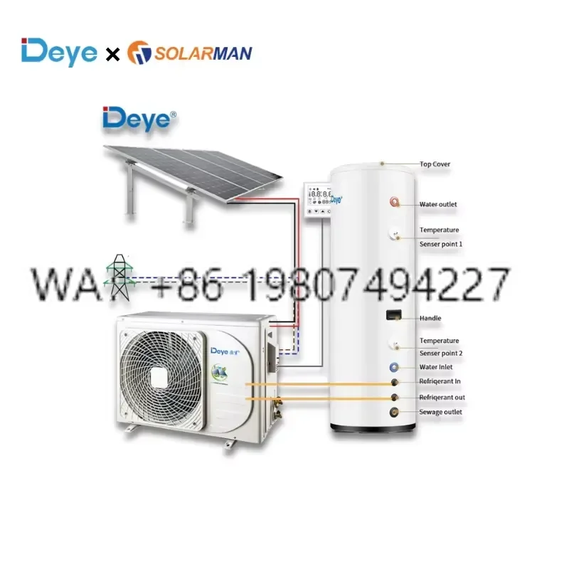 for Deye 12000 BTU Solar Air Conditioner EER 12.2 Cooling Heating Easy Installation Use