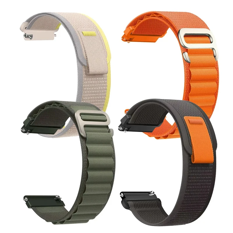 Nylon Band for HaiWei Galaxy Watch 7 6 5 4 40mm 44mm Classic/Active/Gear S3 Frontier 20mm 22mm Sport Loop Strap Amazfit GTS 3 4