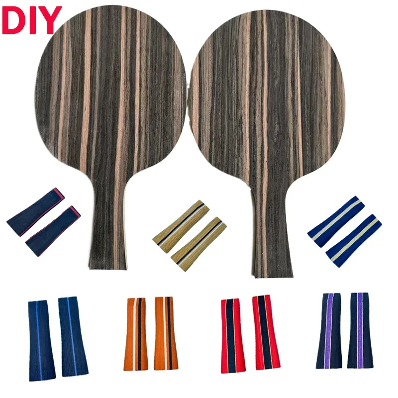 

Основа для ракетки для настольного тенниса из черного сандалового дерева DIY с рукояткой, легкая пластина FL/CS, для быстрого удара, профессиональная, арочная форма