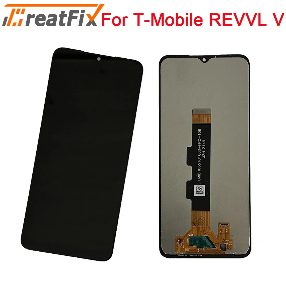 For T-MOBILE REVVL V 4G LCD Display Touch Screen Sensor Digitizer Assembly Replacement Display T-MOBILE REVVL V+ Plus LCD Sensor