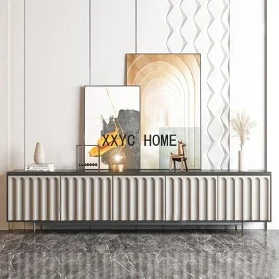 

Новый шкаф для телевизора с краской, скандинавский свет, роскошная гостиная, аудиовизуальный шкаф, современный простой напольный шкаф для квартиры, журнальный столик