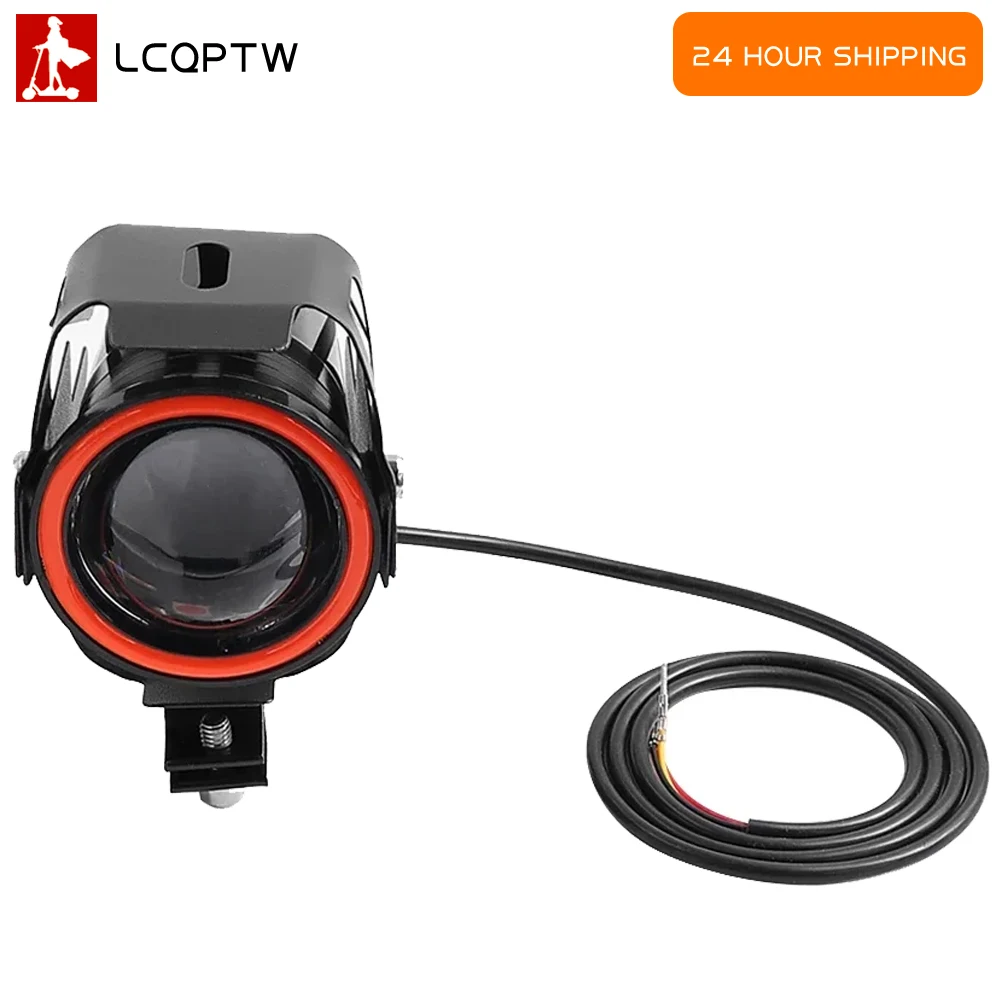 

U7 передняя фара, звуковые противотуманные фары, светодиодный прожектор, лазерная подсветка, универсальный аксессуар для электрического скутера Kugoo Kukirin Citycoco