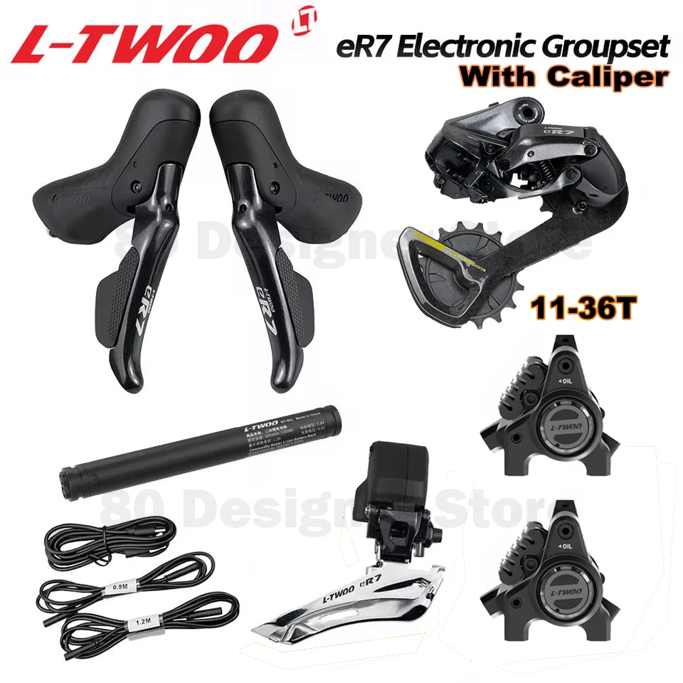 

LTWOO NEW eR7 2x12s/2x11s/2×10s Electronic Groupset, Road Electronic Groupset, Replaceable battery, APP programming