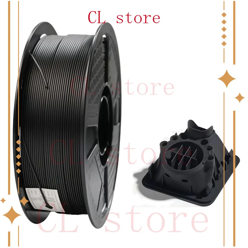 

PA-CF Нейлоновая нить из углеродного волокна 1,75 мм, содержащая 10%, жесткая, прочная, термостойкая, черная нить для 3D-принтера