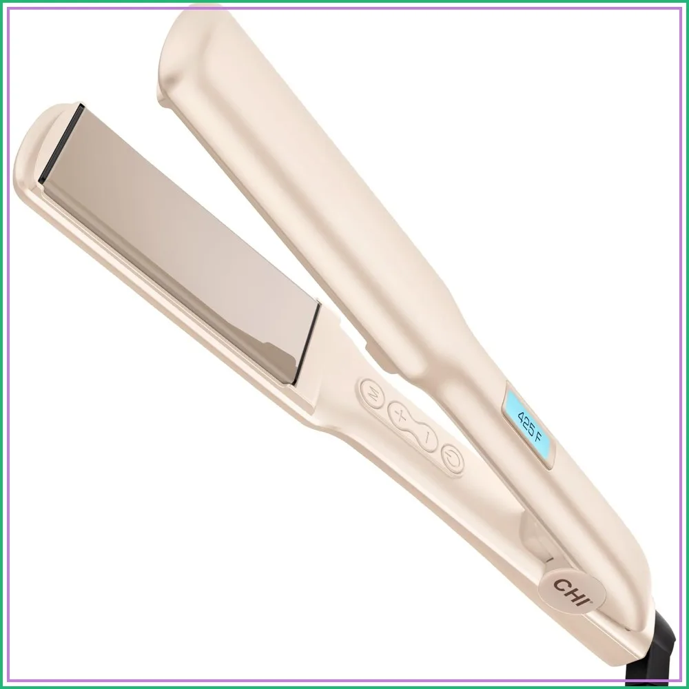 

Digital Ceramic Hairstyling Iron 1.5" with Heat Guard, Shiny Smooth Results, 60s Heat-Up