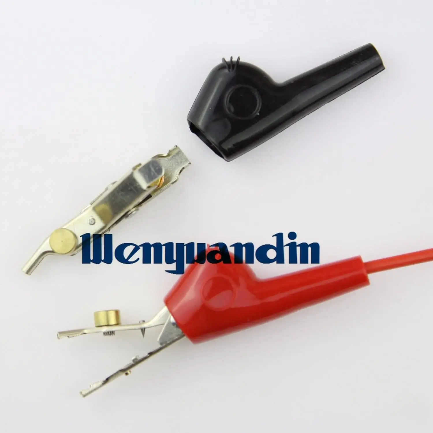 2pcs Auto Repair Test Alligator Clip With Piercing Needle Teeth Alligator Clamp Crocodile CL8430