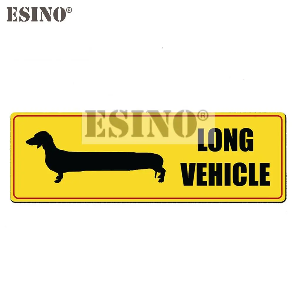 Car Styling Creative Funny Long Vehicle Dachshund Dog Pet Decal Cartoon PVC  Waterproof Car Body Sticker Pattern Vinyl