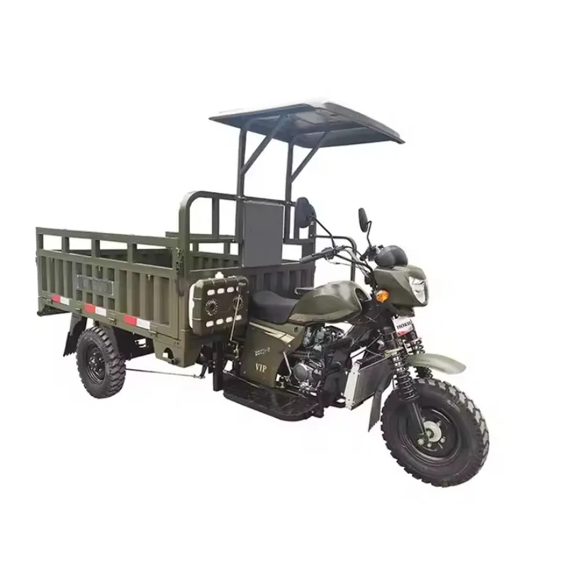 

Cargo three-wheeled motorcycle water-cooled combustion engine dump shaft load king