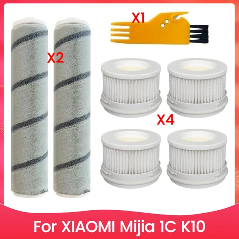 Hepa Filter Main Roller Brush Replacement Parts For Xiaomi Mijia 1C K10 Handheld Wireless Vacuum Cleaner Accessories