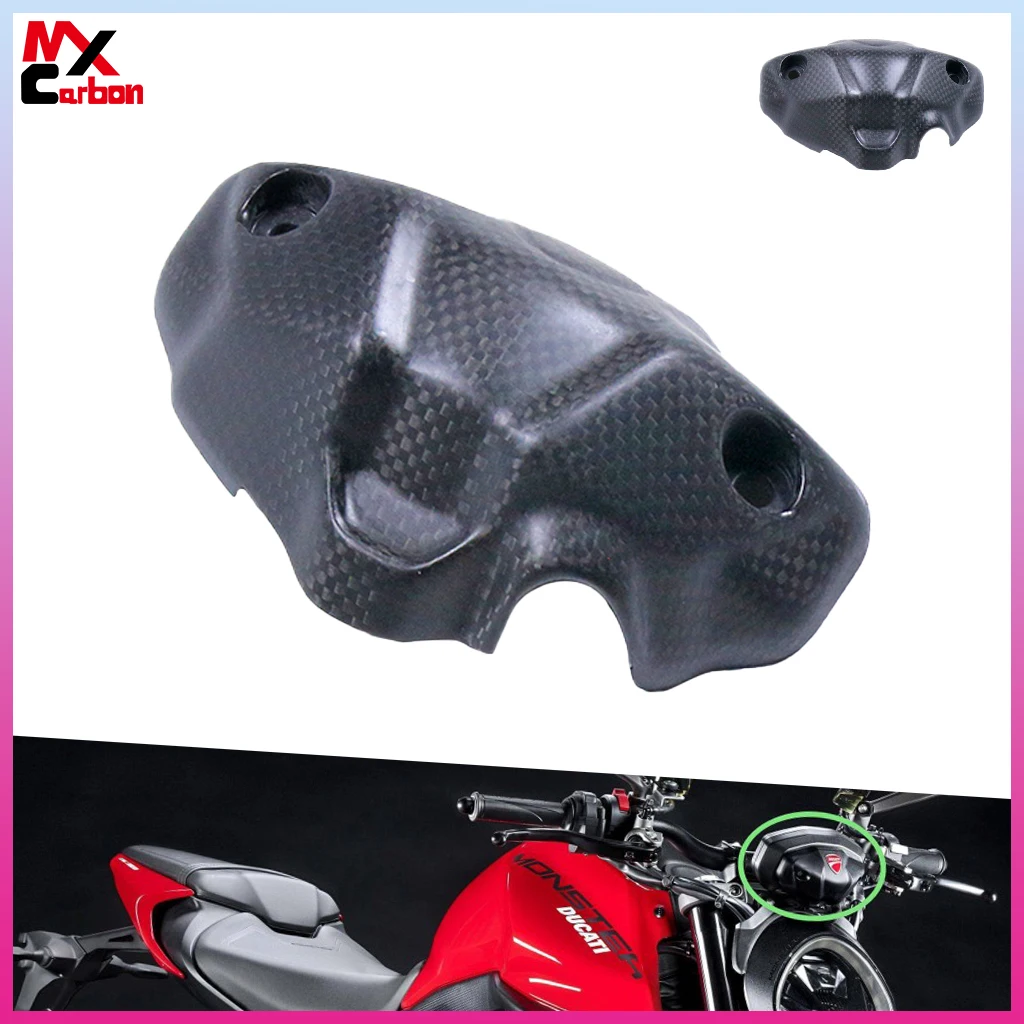 

Motorcycle Dashpanel Cover for Ducati Monster 937 2021 2022 2023 Full Carbon Fiber Instrument Panel Bottom Cover Accessories