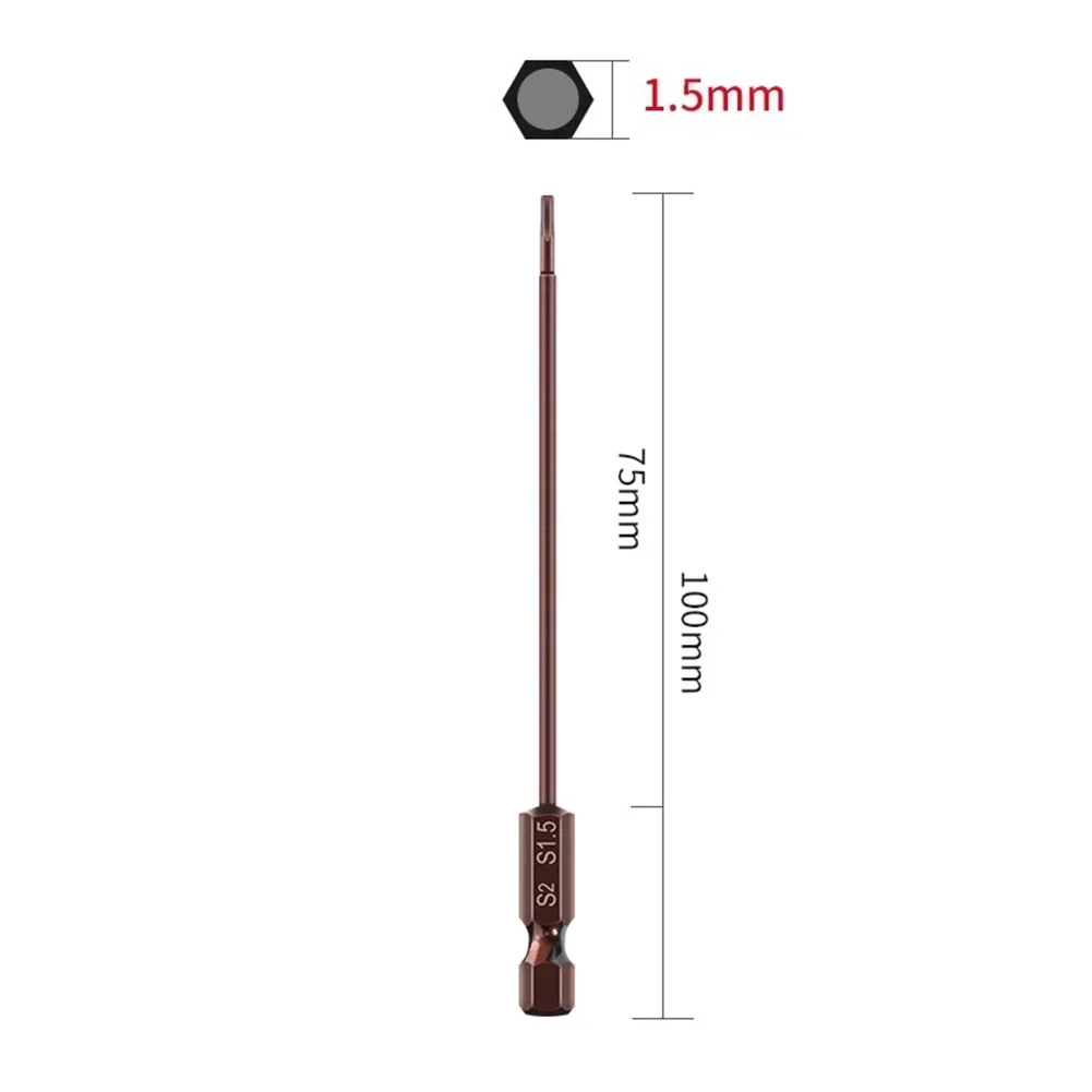 Mm Screwdriver Bits Total Length Alloy Steel Hex Shank Crafted From High Quality Alloy Steel Features Hex Shank Compatibility