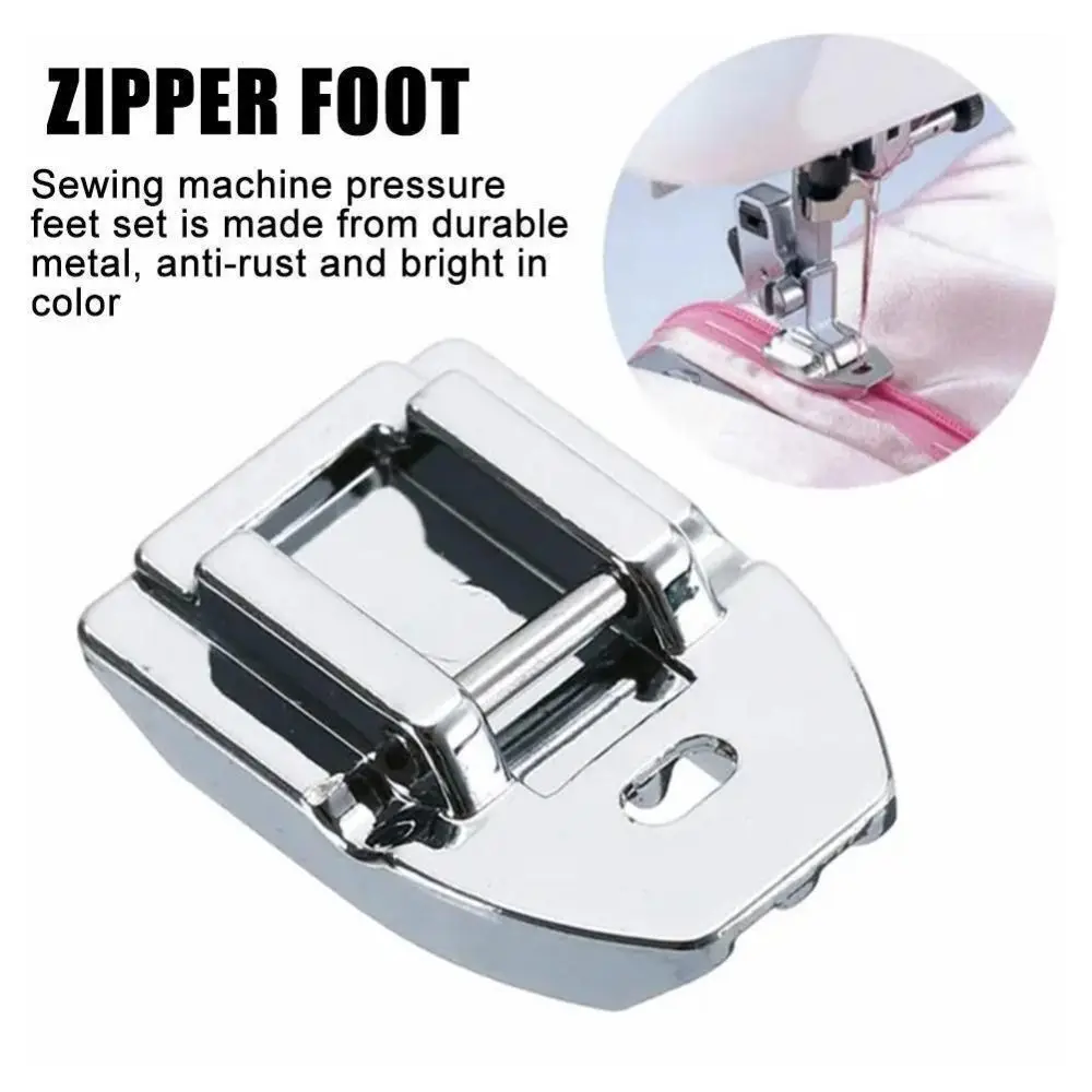 Invisible Zipper Foot Domestic Machine Parts Presser Foot 7306A Upper Zipper Foot Sewing Machine Presser Sewing Accessories