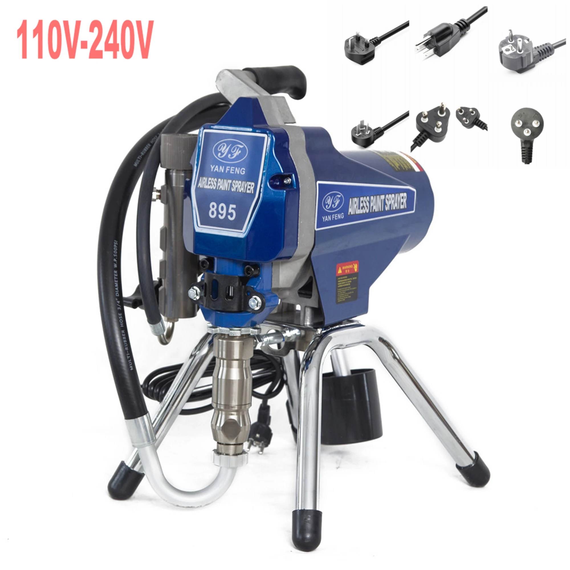 110V-240V Electric Airless Sprayer for water-based coatings PT895 Electric Airless Paint sprayer machine