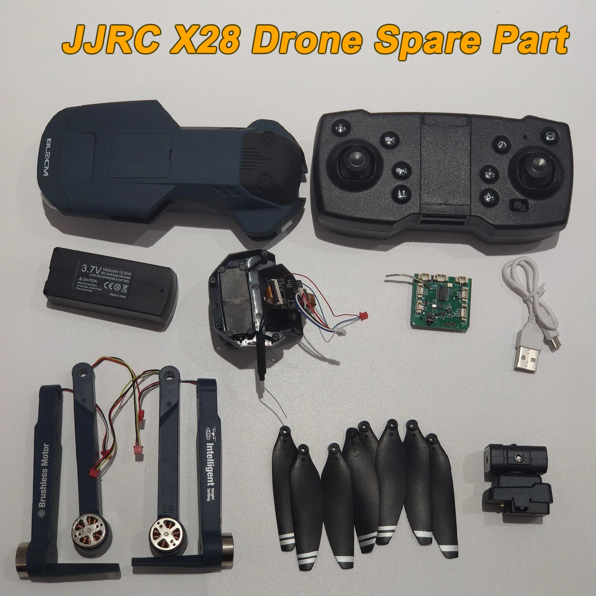 JJRC X28 Drone Spare Part Propeller / Motor Arm / Camera / Receiver / Controller / Body Shell / Obstacle avoidance etc.