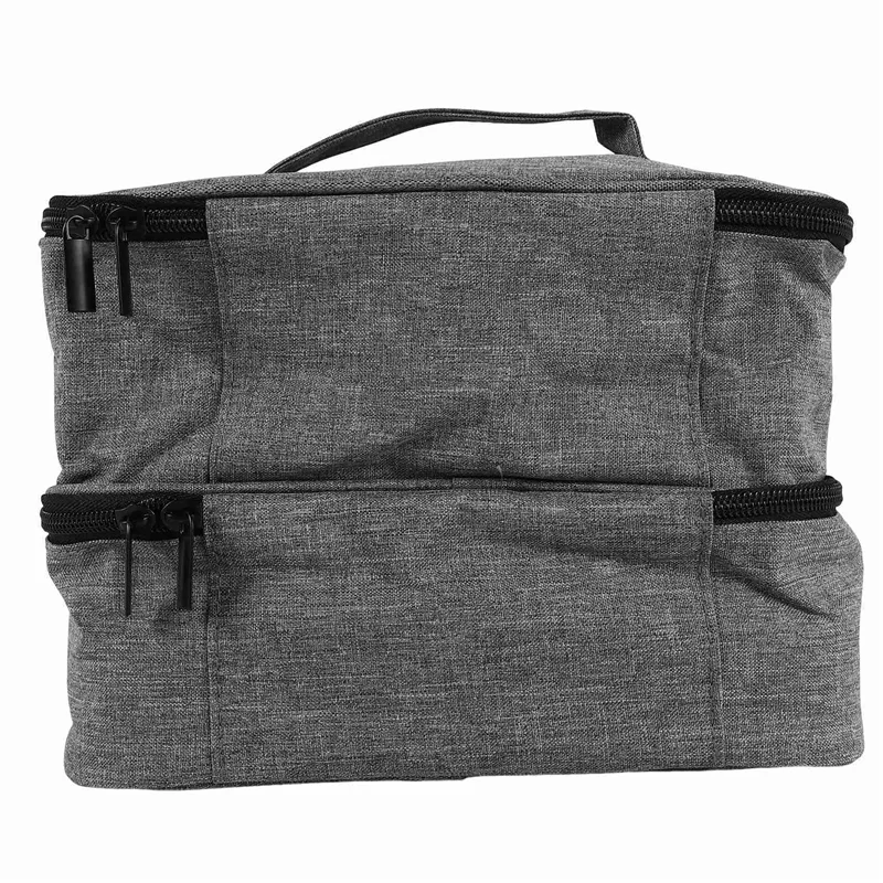 A04G-Nail Polish Storage Bag Nylon Portable Large Handbag Organizer For Cosmetic