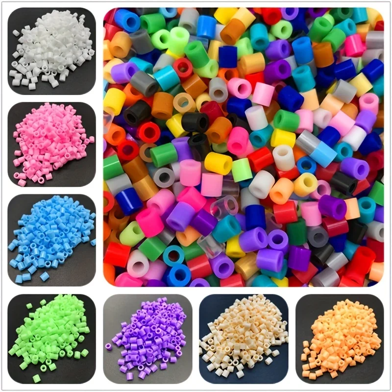 500pcs DIY Matching Beads, 5mm Handmade Fusion Beads, Material for DIY Bracelet, Earrings, Toy, Pixel Puzzle,Perler Beads