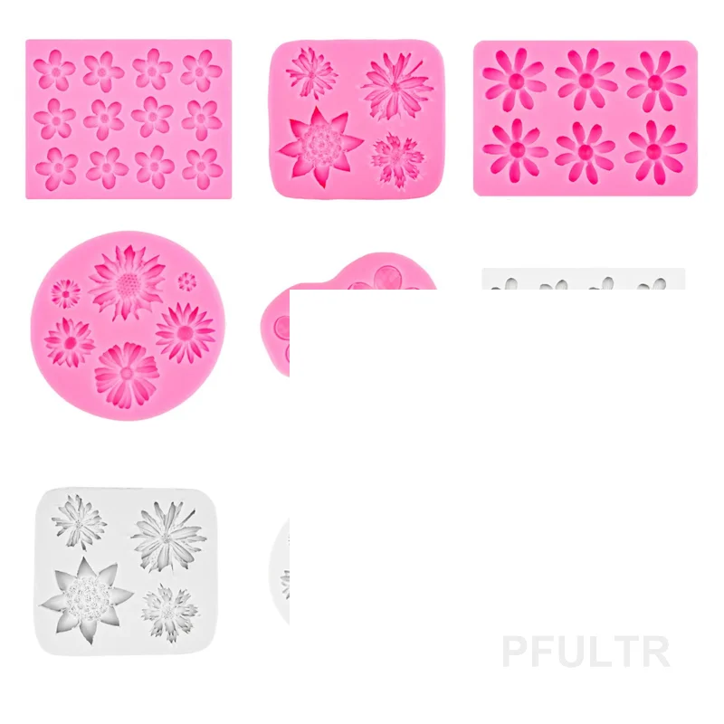 

1 шт., форма для выпечки шоколада для печенья, кекса, мини-роза, камелия, цветок, силиконовая форма для сахара, инструменты для украшения торта из помадки