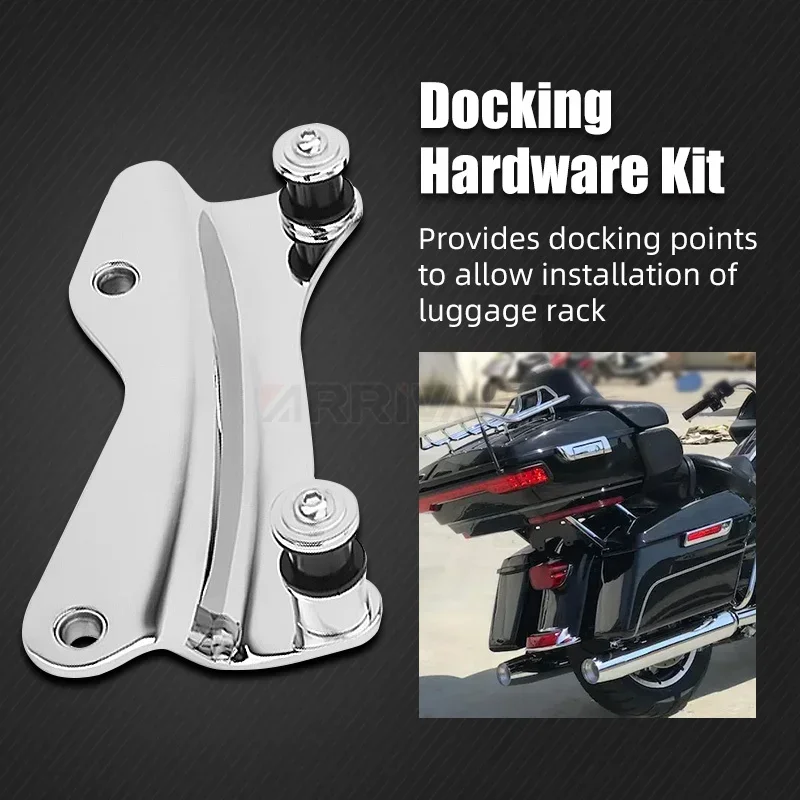 Motocyklowy chromowany 4-punktowy zestaw do dokowania dla Harley Touring Road King Ultra Limited przemieszczanie się po ulicy ślizgu 2014-2022 — zdjęcie 5