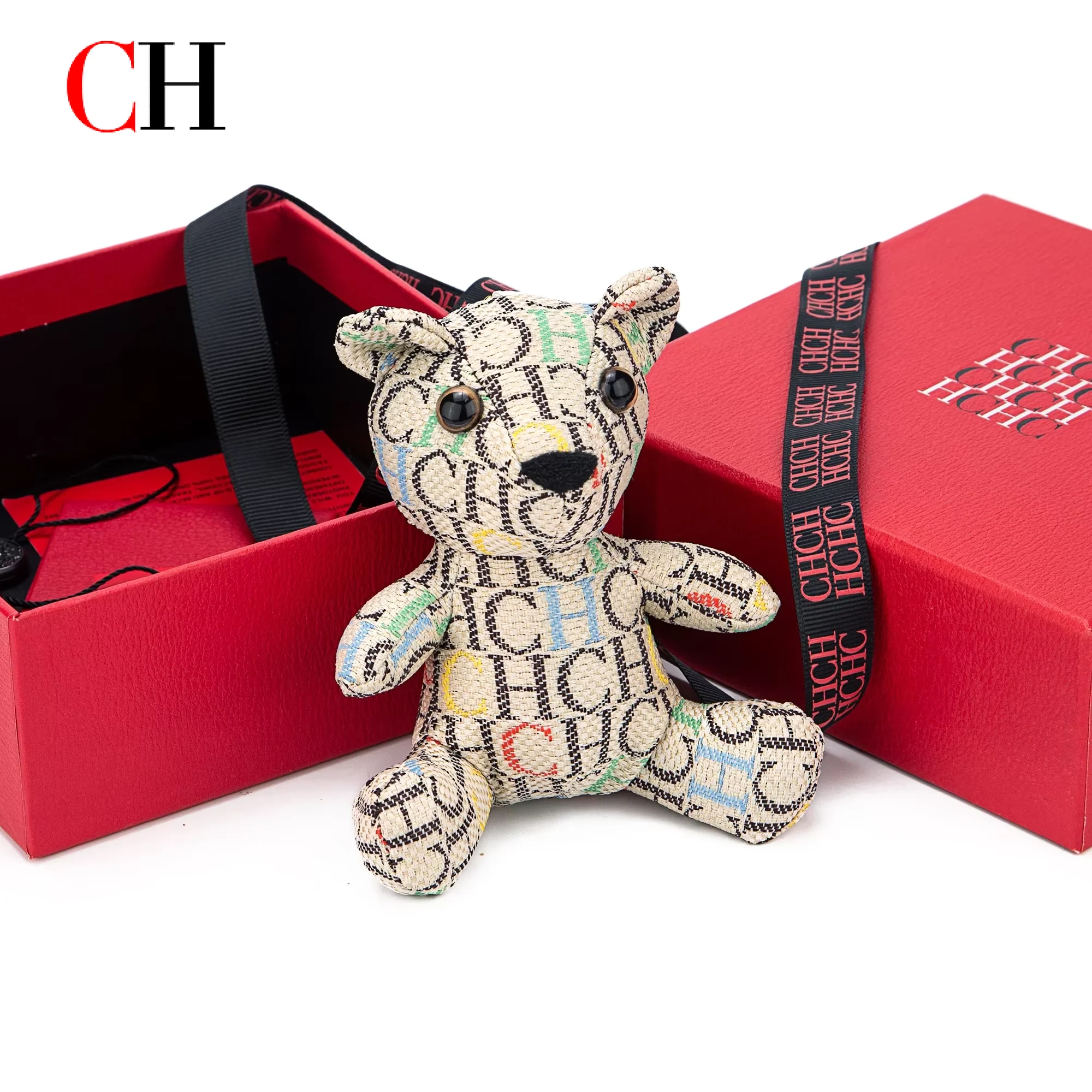Monogram Keychain Leather - Chaveiro de pelúcia com monograma CH,