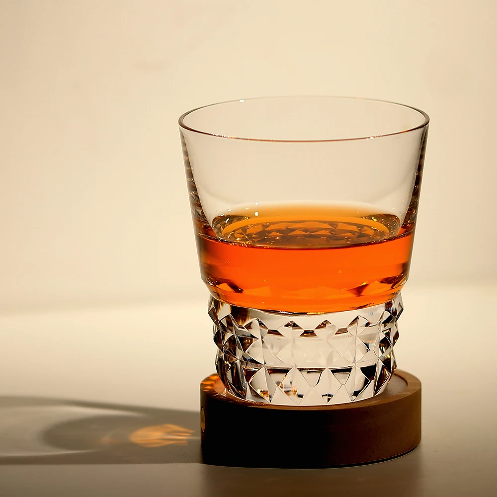 بهلوان كوكتيل ويسكي كريستال إدو كيريكو مصنوع يدويًا، نظارات قديمة الطراز مقطوعة يدويًا، 250 مل