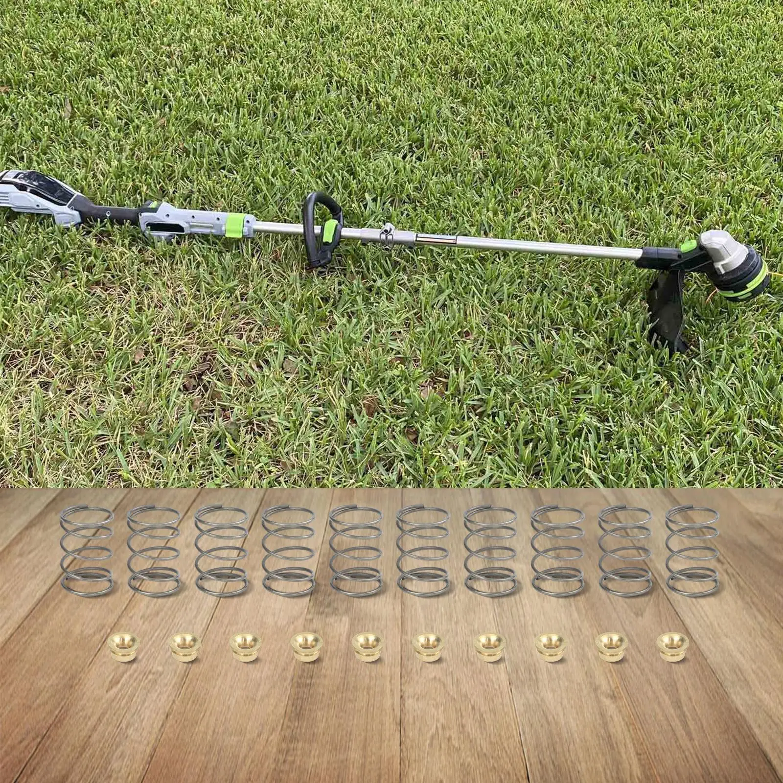 Lawn Care Tools Replacement Springs Trimming Tasks 10 Pack Springs Easy Installation 10 Pack Nuts For ST1500SF