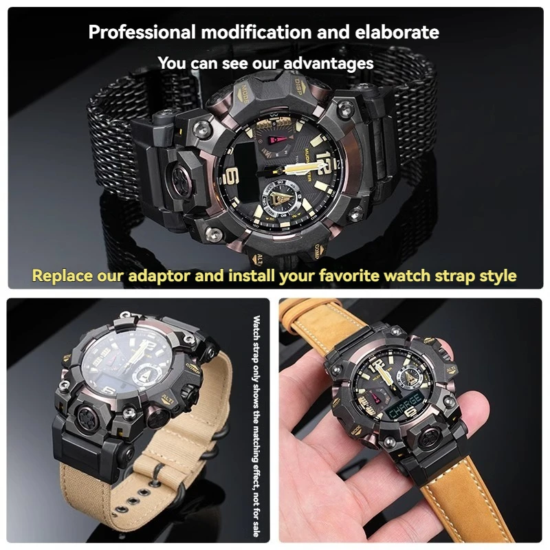 GWG-B1000 Strap Adapter Compatible with 22mm watchband For Casio Big Mud King Third Generation GWG-B1000 Series Strap Connector