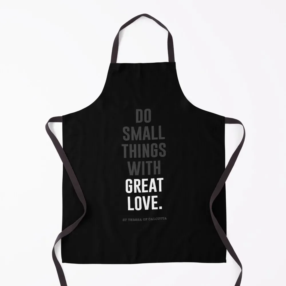 Do Small Things With Great Love Simple (White) Apron Kitchen Supplies Idea Goods Cooking innovative kitchen and home items Apron