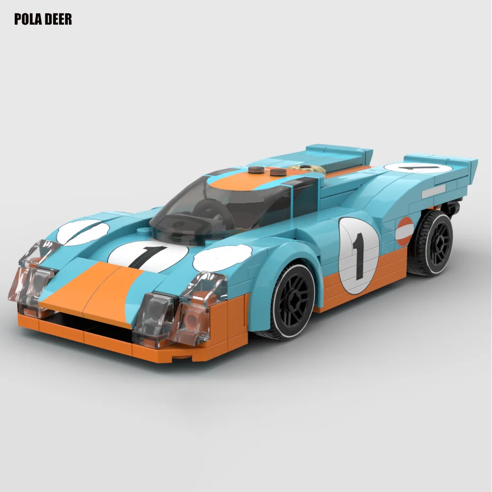 

Poladeer Le Mans 24 Hours Endurance Race Creative Design Racing Car Assembly Building Blocks Puzzle Model Boy Toy Holiday Gift