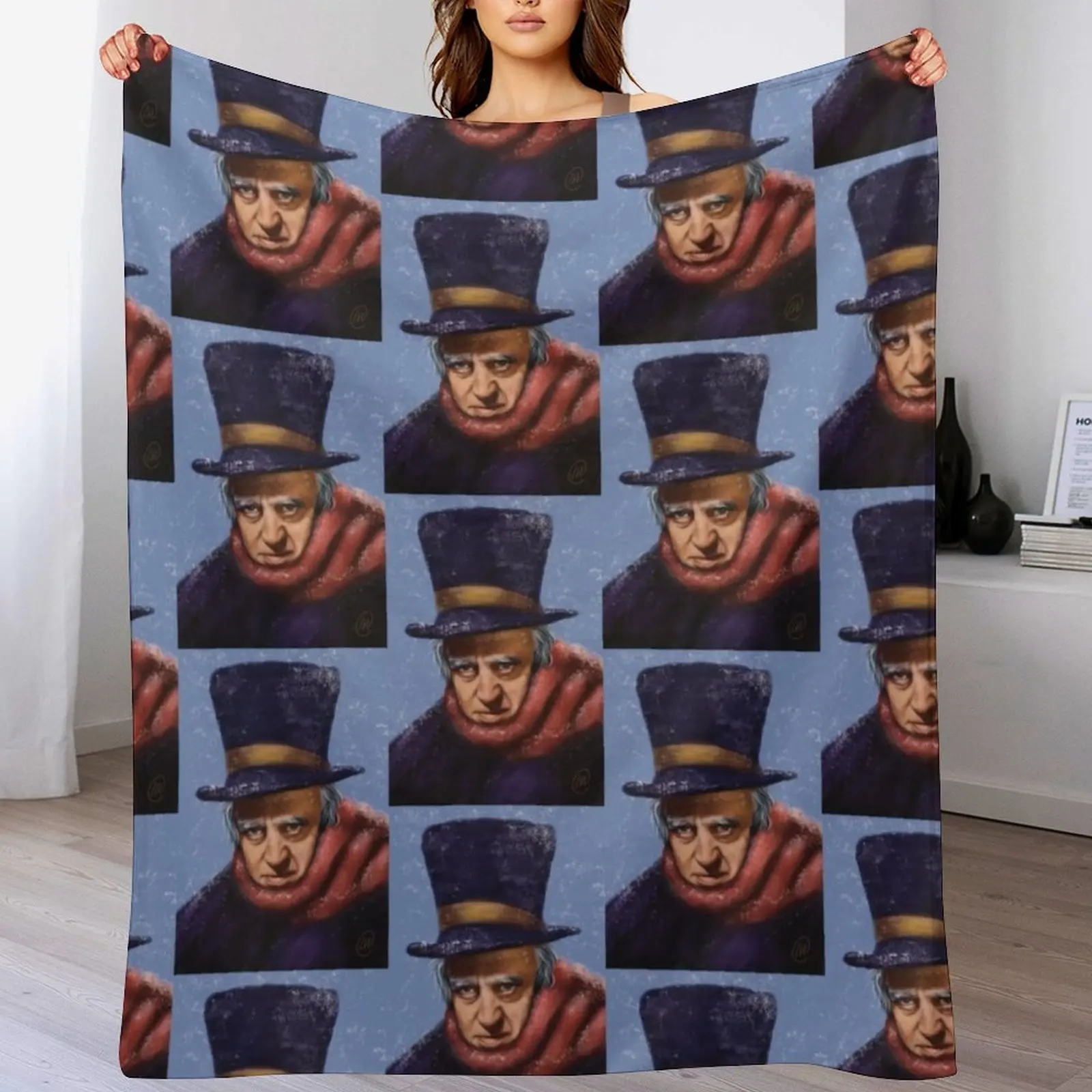 

Scrooge A Christmas Carol Throw Blanket For Sofa Thin christmas decoration bed plaid Thins Blankets