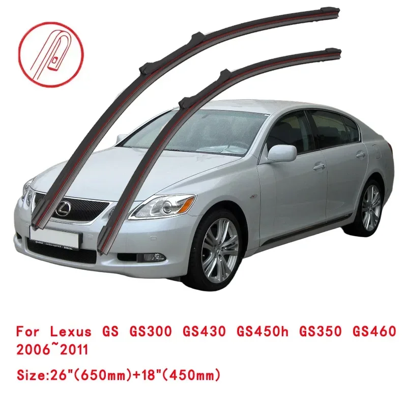 For Lexus GS GS300 GS430 GS450h GS350 GS460 2006~2011 Windscreen Windshield Wipers Windows Car Accessories Car Front Wiper Blade