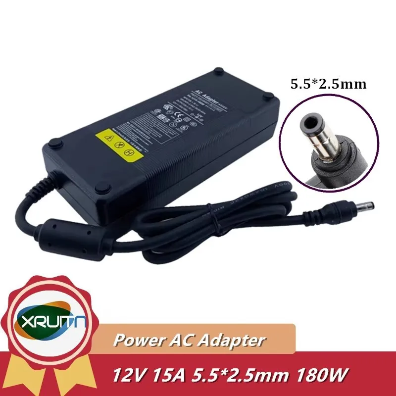 180W AC 어댑터 충전기 12V 15A 5.5*2.5mm AC 어댑터 충전기 노트북 전원 공급 장치