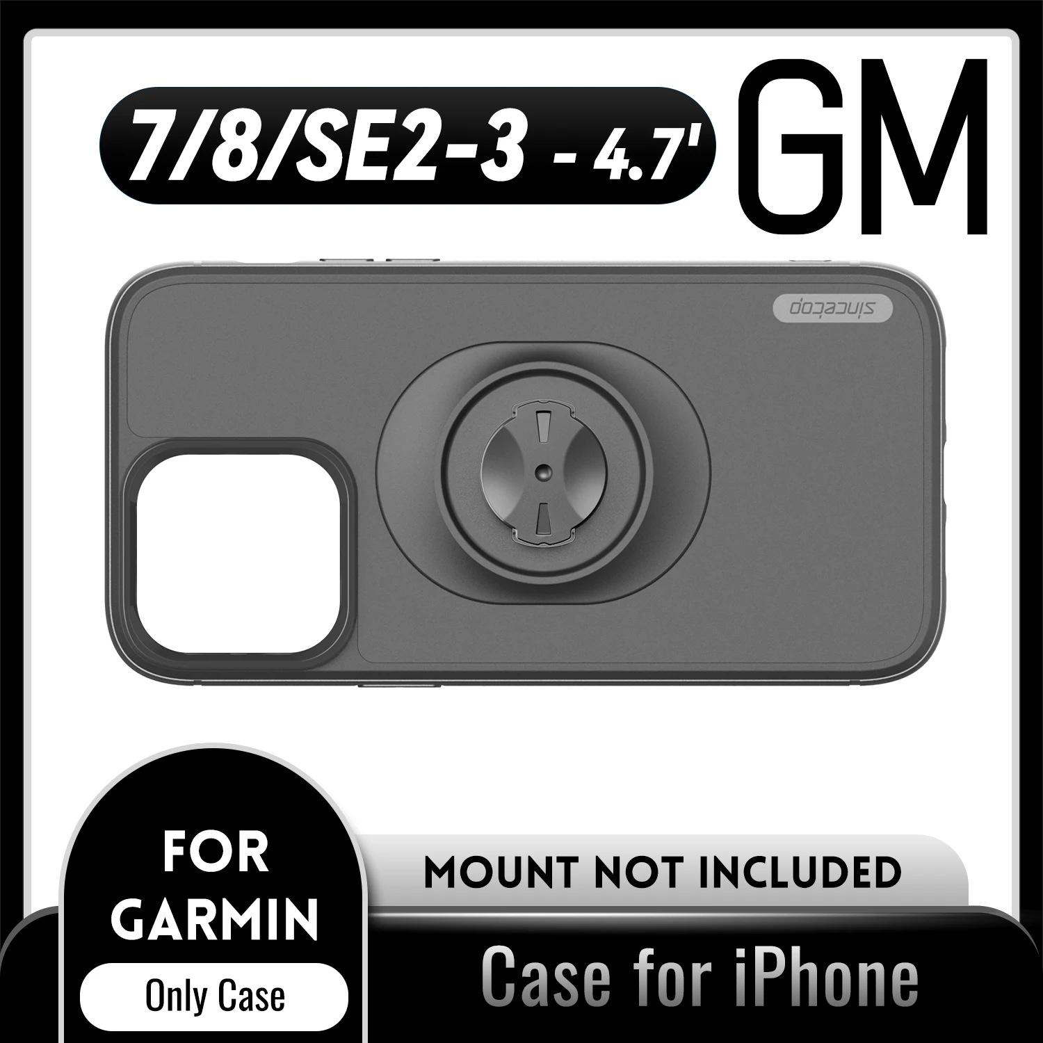 sincetop Stoßfeste Hülle für Garmin Fahrradhalterungen / Halterungen für Apple iPhone 17 16 15 14 13 12 11 8 7 Pro X Max Plus SE Schutzhülle 6