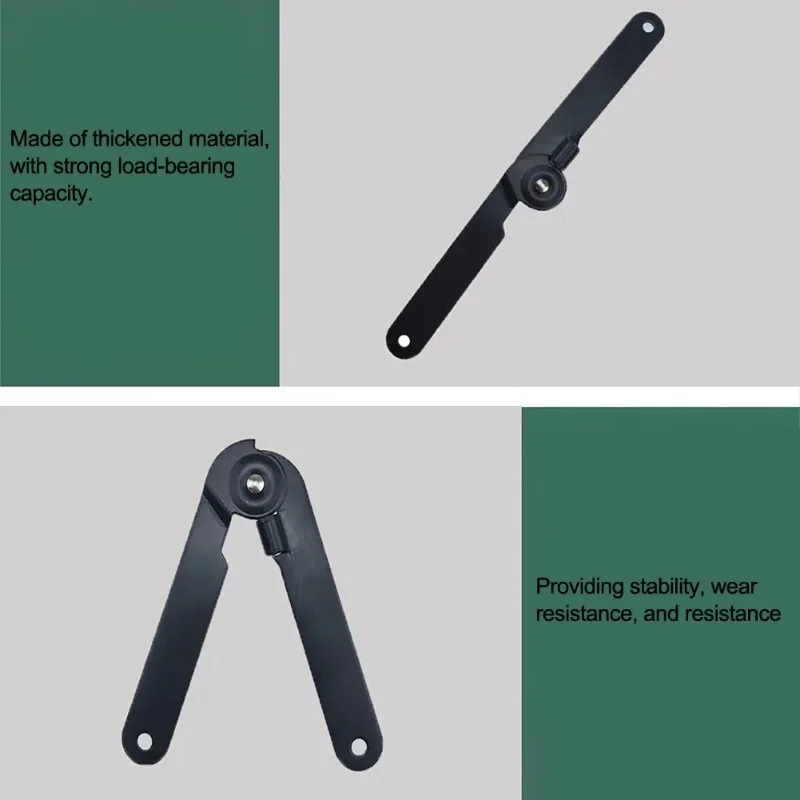 2PCS Sturdy Iron Cabinet Hinges for Folding Applications Perfect for Attic Hatches and Storage Solutions 180 Degree Opening