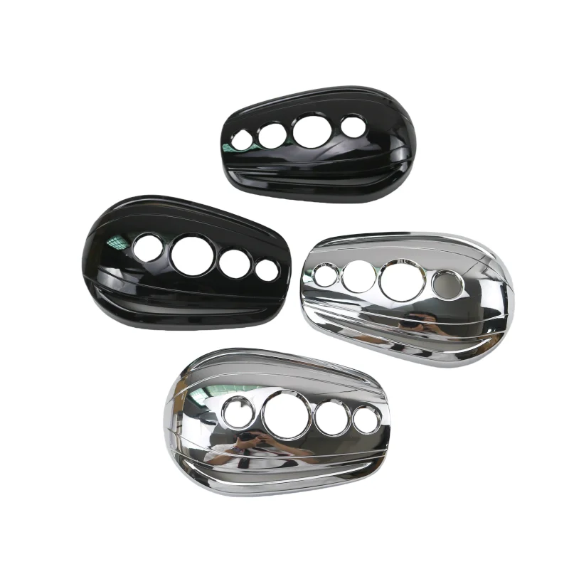 

Motorcycle Oval Rear View Side Mirror Cover for Harley Dyna Road King Electra Glide Sportster 883 1200