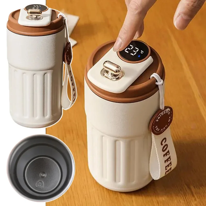 

Smart Thermos Water Cup Digital LED Temperature Display Coffee Mug Cup Stainless Steel Portable Vacuum Flask Thermoses Bottle