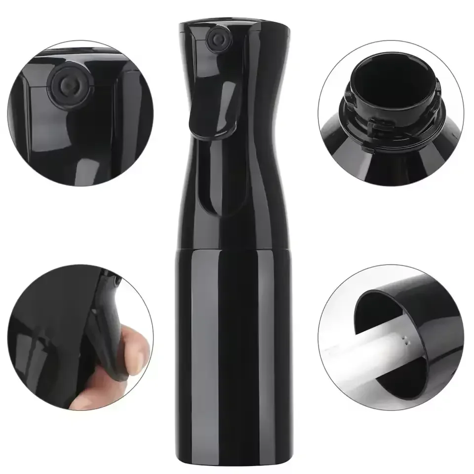 Botella de Spray Continuo para Cabello de 500ml, Botella de Alcohol, Botella de Spray para Maquillaje, Botella de Agua con Pulverizador Fino, Botella de Presión para Peinado, Herramienta para Salones de Belleza y Barberías