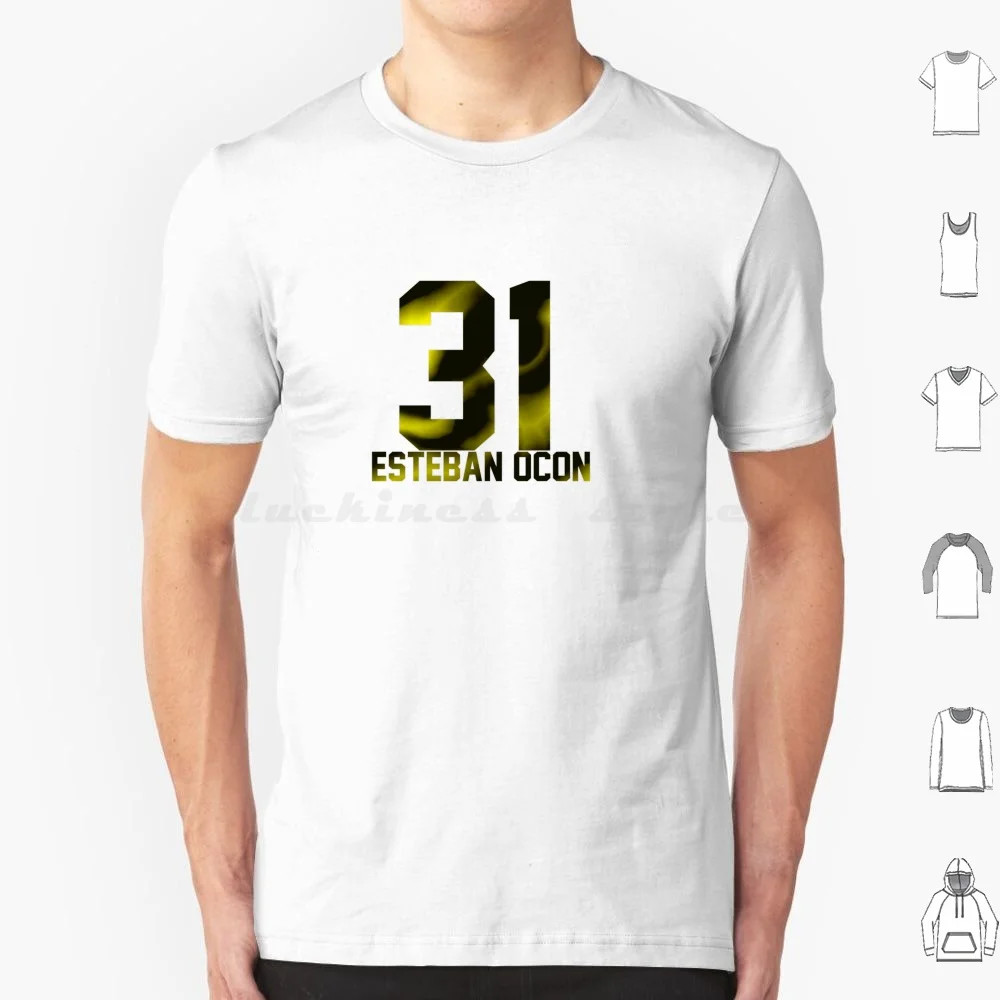 31 Esteban Ocon Marbled T Shirt 6Xl Cotton Cool Tee 31 Esteban Ocon Marbled Est…