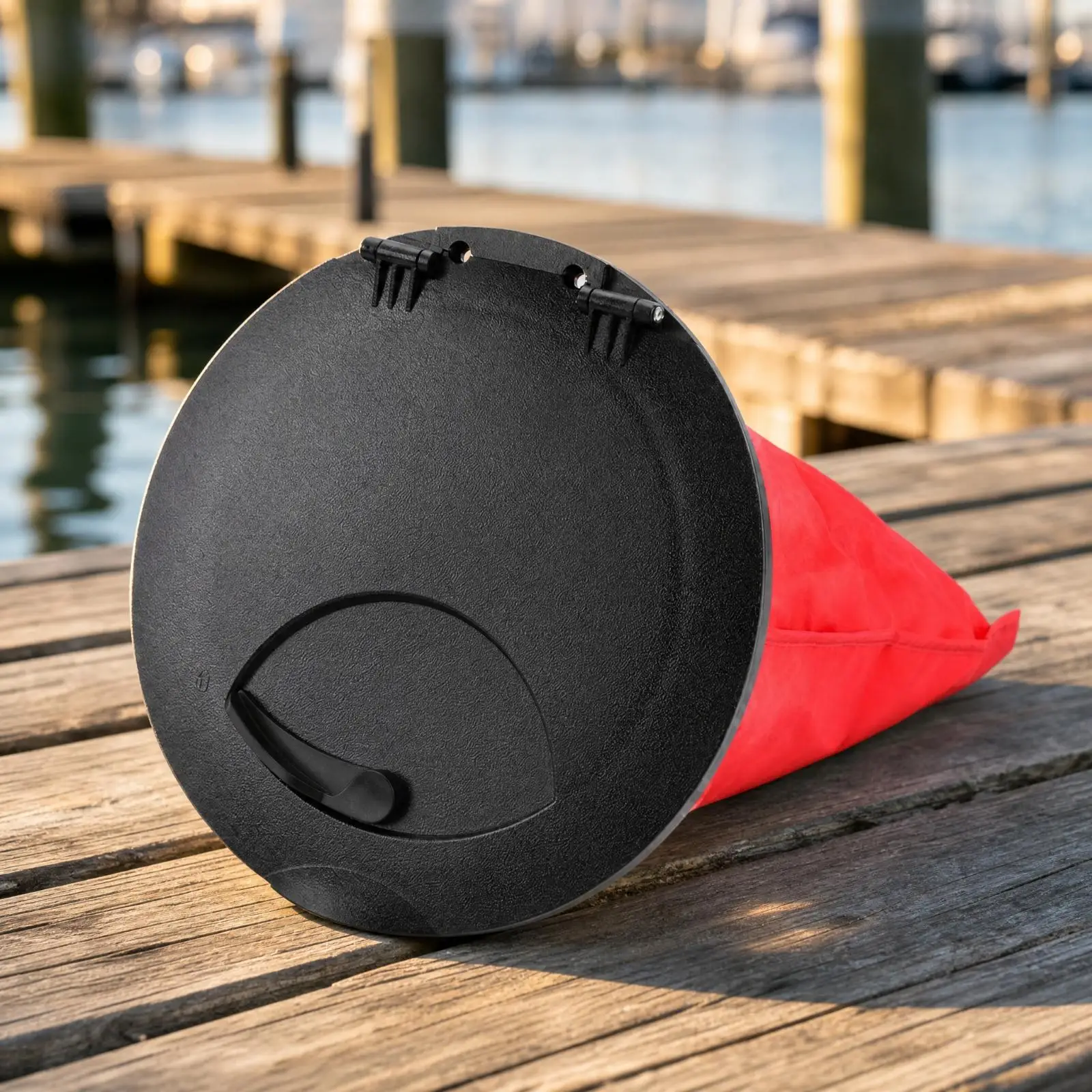Round Kayak Waterproof Cover with Mounting Flange ABS Plastic Hatch Lid for Kayak Fishing Trips view 3
