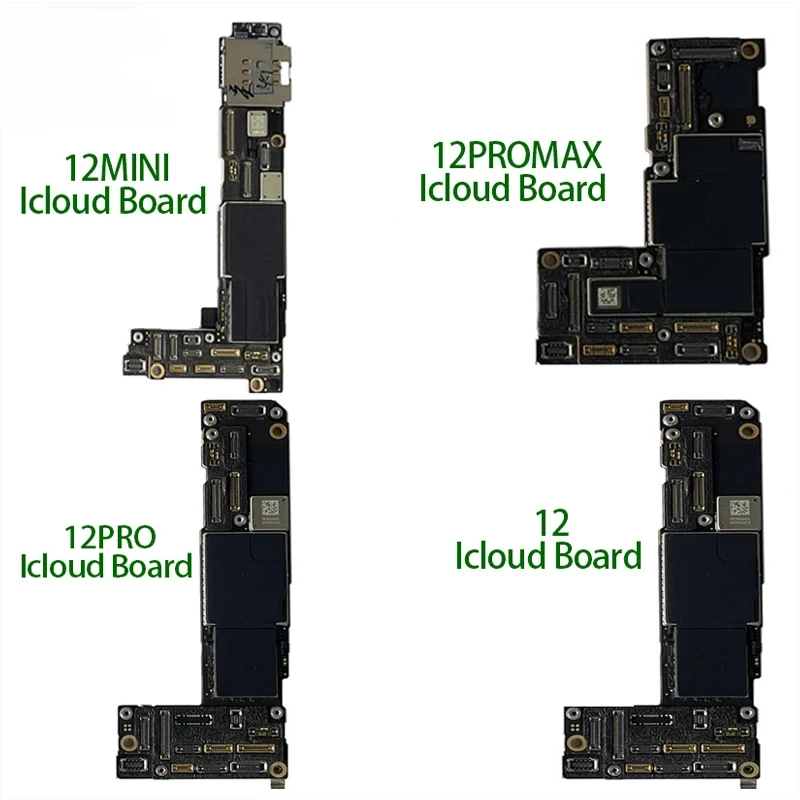 Motherboard iCloud For iPhone 12 12mini 12Promax 12Pro Lock Power On Logic Board LCD Testing Repair Skill Practice Mainboard
