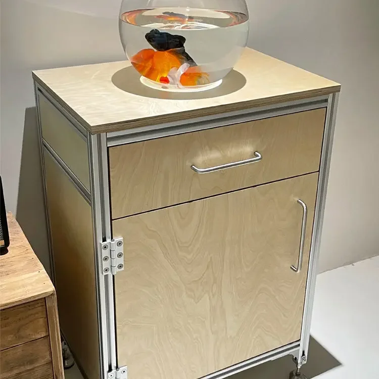 Aluminum profile marine panel dining side cabinet living room locker multi-functional cabinet