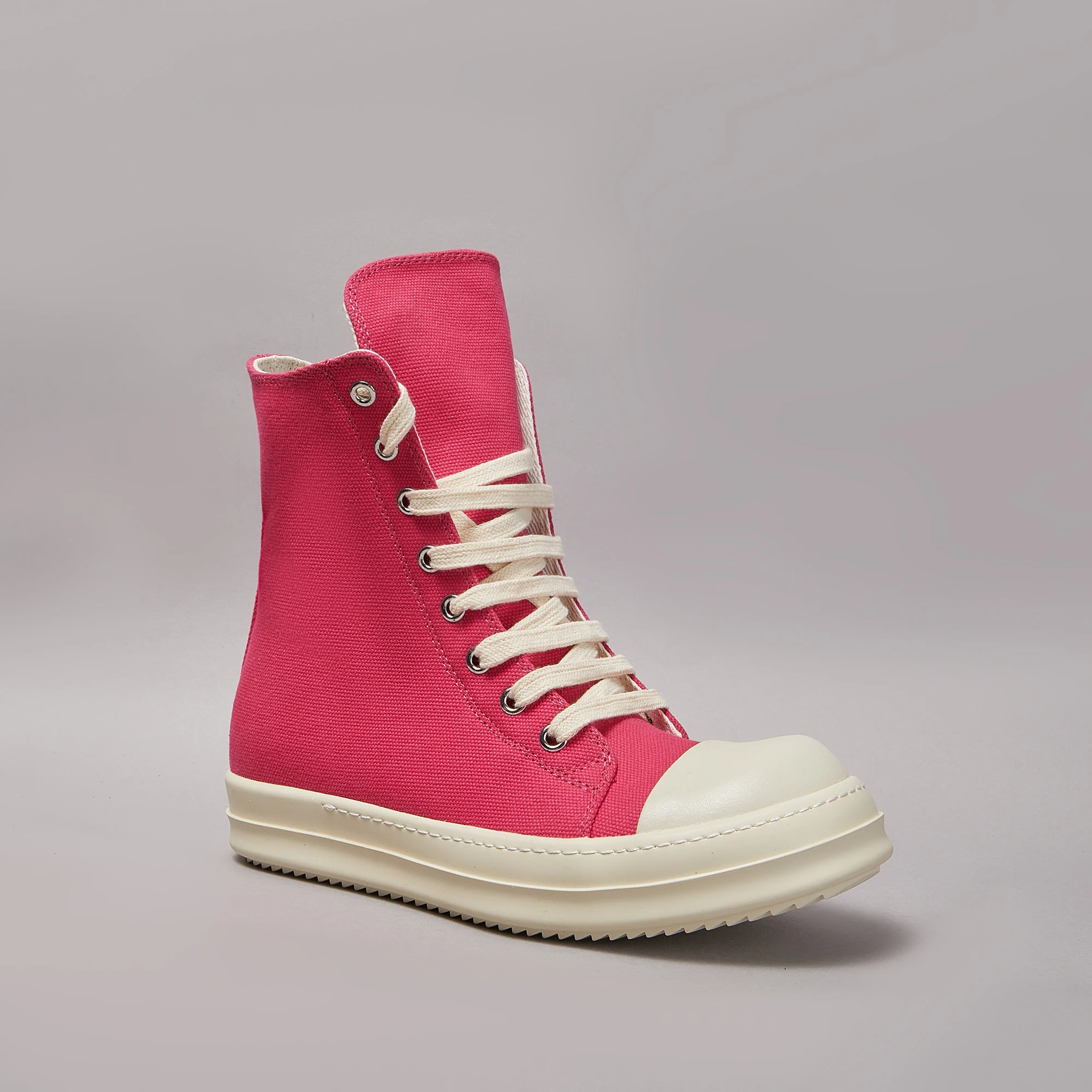 

Ярко-розовые повседневные кеды-ботинки из канваса ручной работы, спортивная обувь для мужчин и женщин, высококачественный модный новый дизайн