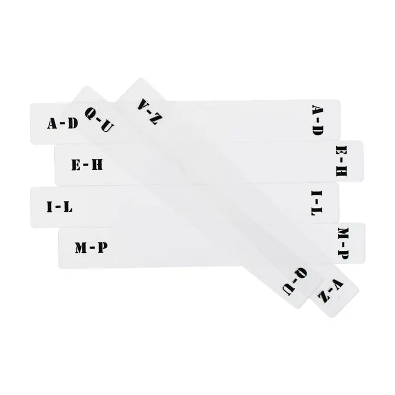6Pcs Record Dividers A-Z LP Album Divider Panel For Easy Organization, Horizontal Label Cards