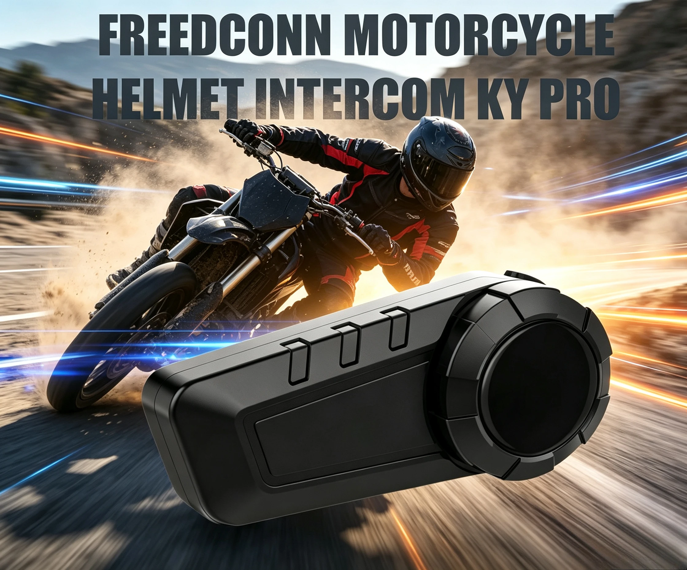 Nuevo Intercomunicador Bluetooth para Casco de Motocicleta 2025, Auriculares para 6 Motociclistas, 1000M, Impermeable, Interfono para Moto