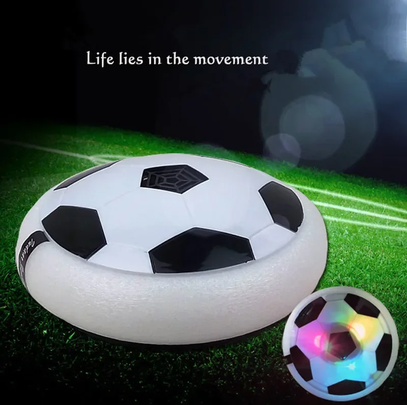 LED Light Flashing przybycie Air Power piłka do piłki nożnej Disc Indoor Football Toy multi-surface unoszące się szybownictwo hover airfully Ball